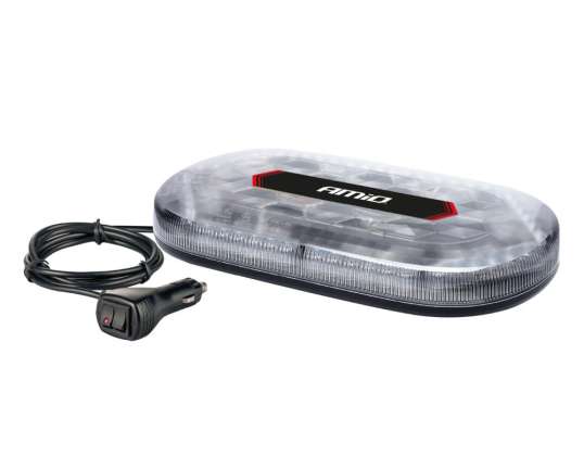 Barra de advertencia LED 33 cm imán homologación R65 R10 12 24V AMiO 03336