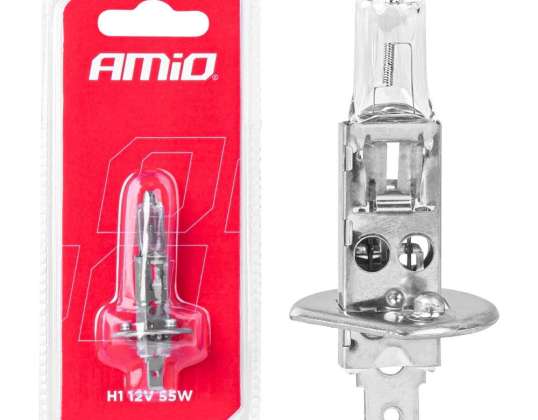 Halogeninė lemputė h1 12v 55w 1vnt. blister amio 03358