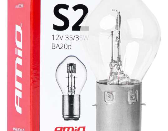 Halogeenilamppu S2 12V 35/35W BA20d Amio 03368
