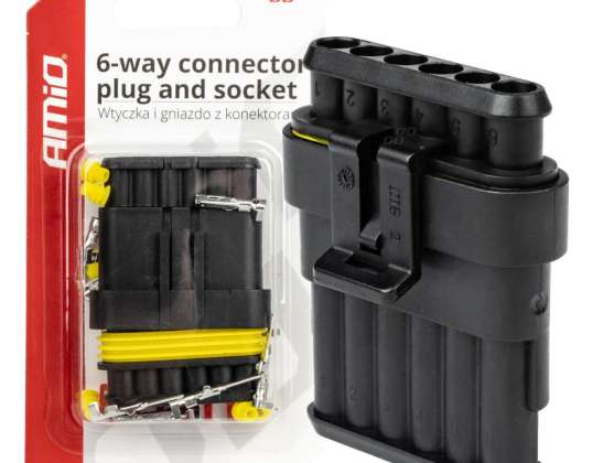 Connecteur hermétique Superseal 6 broches amio 03522