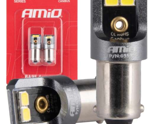 LED-Leuchtmittel canbus pro t4w ba9s 4x2016 smd weiß 12v 24v amio 03579