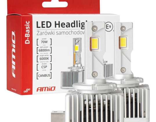 LED-Autolampen Serie D Basic D3S/D8S/D3R 6000K CANBUS AMiO 03628