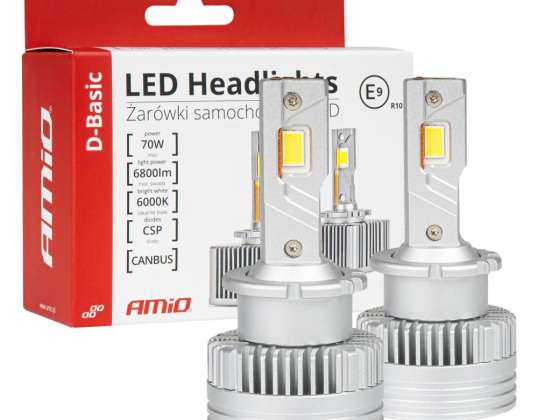 LED-Lampen-Serie D Basic D4S D4R 6000K CANBUS AMiO 03629