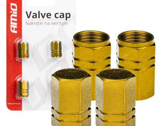 Aluminium-Ventilkappen 4 Stück amio 03633