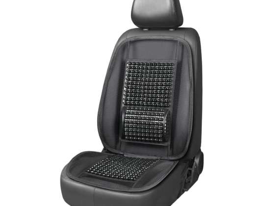 Tapis de siège ventilé avec perles et support dorsal pour voiture AMIO 03645