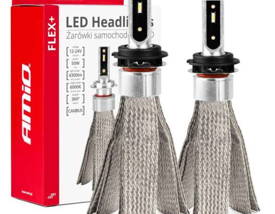 AMI 03662/01085 Car Bulbs led series flex h7 6 12v 24v 6000k canbus amio 03662