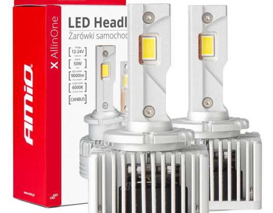 Auto LED Lampen x Serie Allinone D1S D3S D8S 6000K Canbus Amio 03669