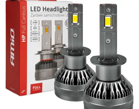 Bombillas LED para coche serie HP, CAN-Bus H1, 12 V, 24 V, 6500 K, Amio 03671