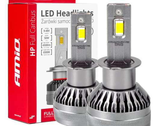 Auto-LED-Lampen HP-Serie Full Canbus H3 12 V 24 V 6500 K Amio 03672