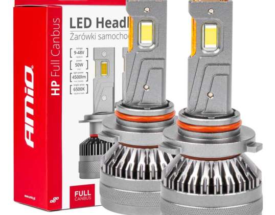 LED-Scheinwerferlampen Serie HP Full Canbus HB3 9005/HIR1 9011/H10 6500K AMiO 03678