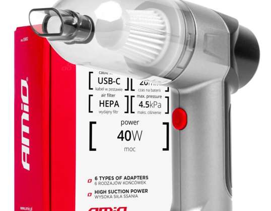 Sans fil hepa 40w 4000mah amio 03692