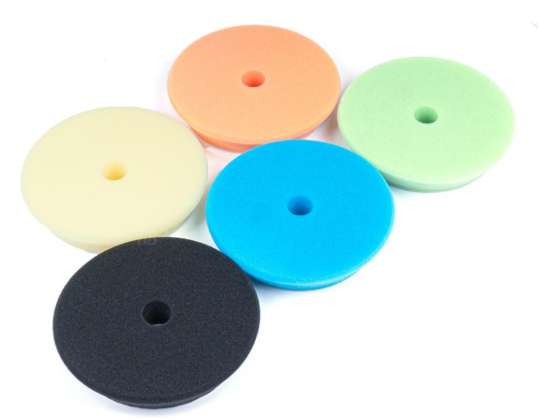 Polierschwamm-Set 5 Stück 125 mm/ 150 mm amio 03709