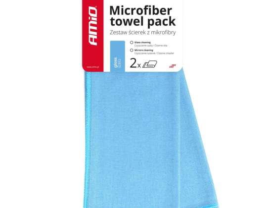 Mikrofaser Streifenfreier Reinigungsspiegel aus Glas 30x40cm 2 Stück amio 03730
