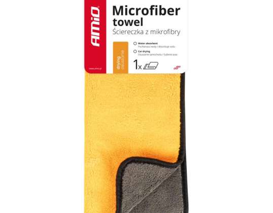 Microvezel stoffen handdoek voor het drogen van autolak 40x60 cm amio 03753