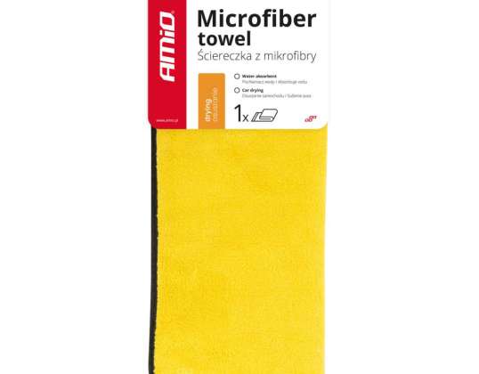 Microvezel handdoek voor het drogen van de auto 30x40 cm amio 03754