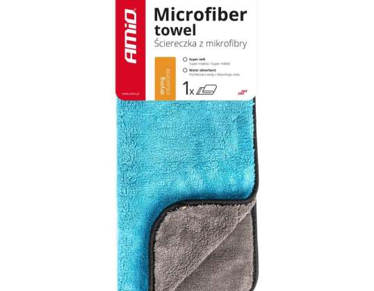 Microfiber cloth towel for drying car paint 30x40 cm 1200g amio 03757