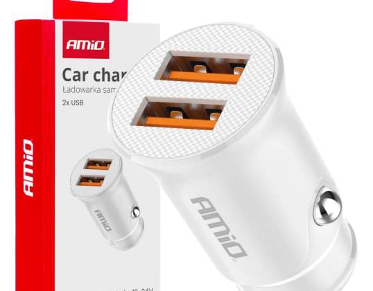 KFZ Ladegerät 2x USB A 2.1A AMIO 03872