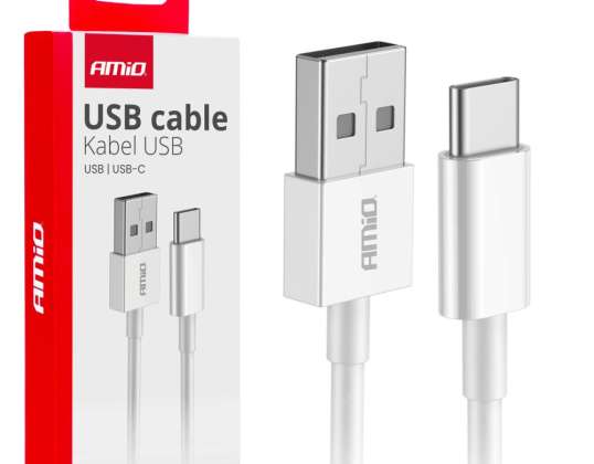 USB A Ladekabel USB C 2A 200cm fulllink amio 03894