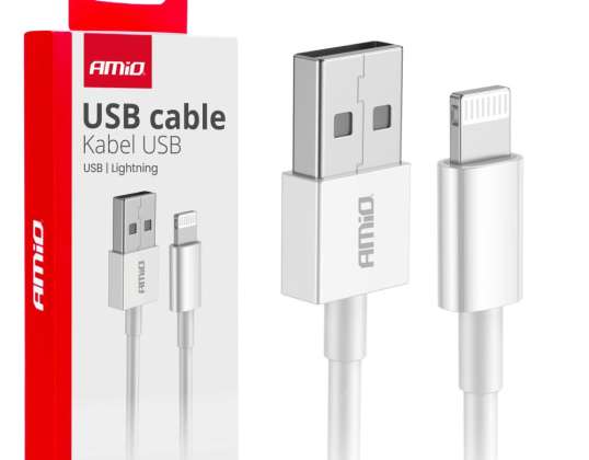 Töltőkábel usb a lightning iphone 2a 100cm fulllink amio 03895