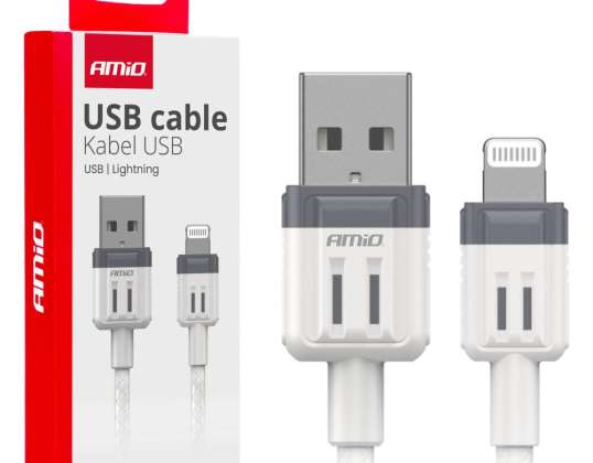USB A Lightning töltőkábel iPhone 3A 100cm fulllink amio 03907 készülékhez