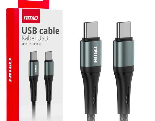Polnilni kabel usb c usb c 60w 100cm fulllink amio 03914