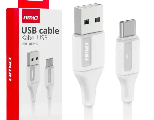 USB A Ladekabel USB C 3A 200cm fulllink amio 03918