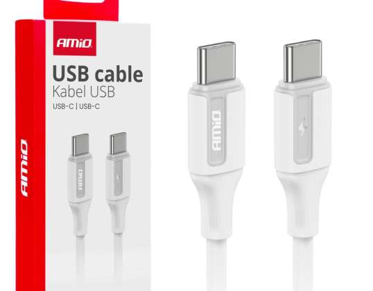 Polnilni kabel usb c usb c 60w 100cm fulllink amio 03920