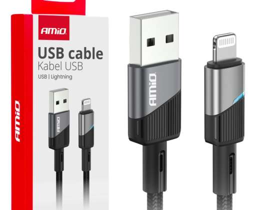 USB A Lightning polnilni kabel za iPhone 3A 100cm fulllink amio 03925