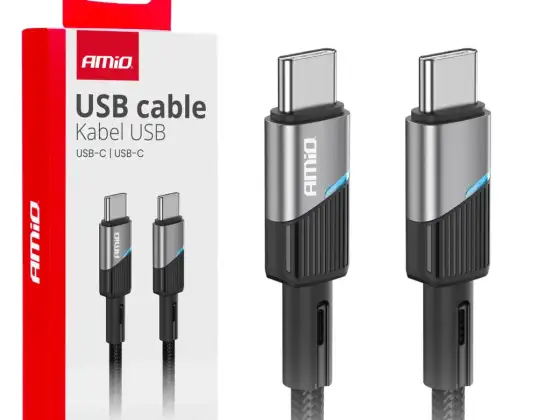 Polnilni kabel usb c usb c 60w 100cm fulllink amio 03926