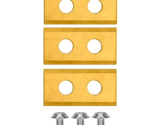 Juego de cuchillas para robot cortacésped 04 621 3 uds. con recubrimiento de titanio.