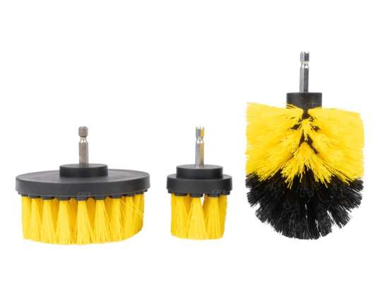 Brosses de nettoyage pour perceuse, 3 pièces, amio 04017