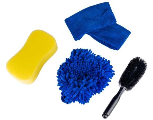 Auto wassen en auto detaillering set 5 stuks. AMIO 04035