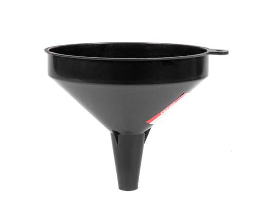 Embudo de plástico negro universal para combustible, líquido, agua, 10 cm amio 04044