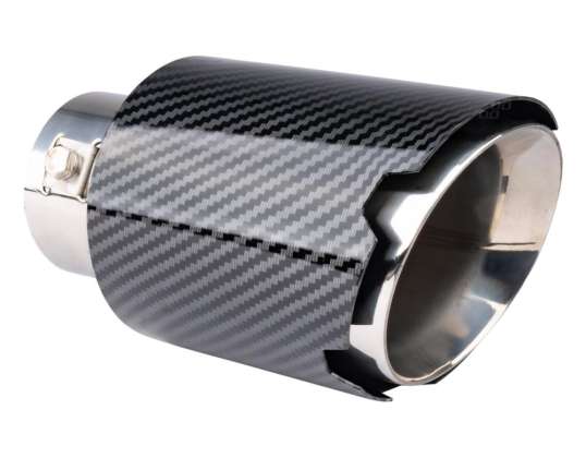 Exhaust muffler tip stainless steel carbon amio 04065