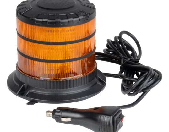 Lampa ostrzegawcza błyskowa kogut led w30m 12v 24v amio 04111