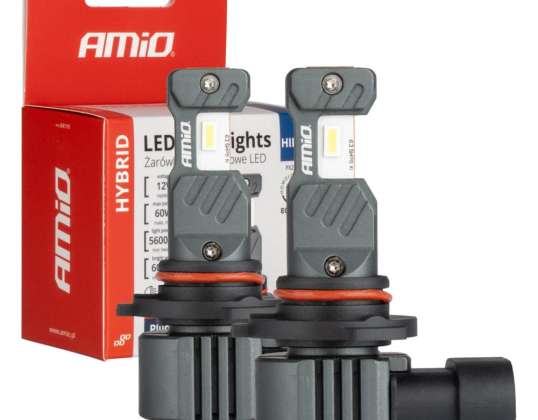 Auton polttimot led hybridi hir2-sarja 6000k canbus 60w amio 04119