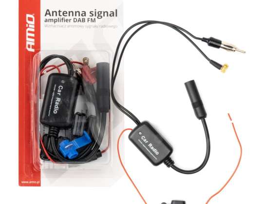 Amplificateur d'antenne de signal radio 12V DAB FM Amio 04134