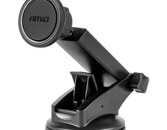 Vantuzlu ön cam için manyetik araç telefonu tutucusu ayarlanabilir 360 ° amio 04145