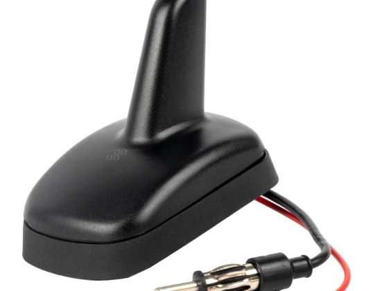 Autoantenne mit Verstärker, universell, Haifischtyp, mit DIN-Stecker Amio 04159