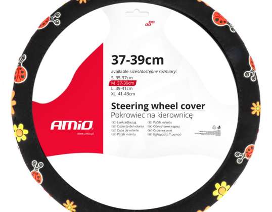 Car Steering Wheel Cover SWC 58 m 37 39cm amio 04168