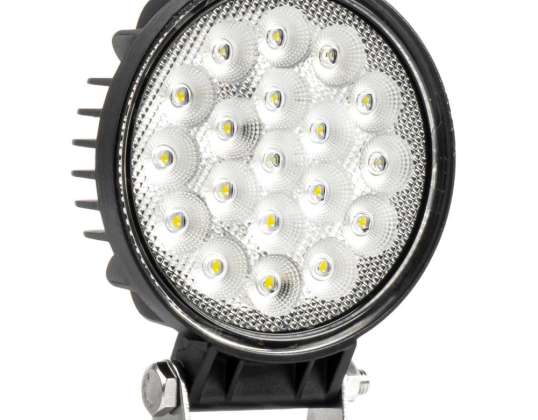 Lampa robocza szperacz led awl65 57w 6500k 10000lm 12v 24v amio 04206