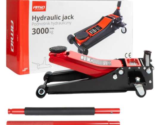Hidraulinis kėliklis žemo profilio domkrato tipo varlė 3t 3000kg ce 75/510mm amio 04215