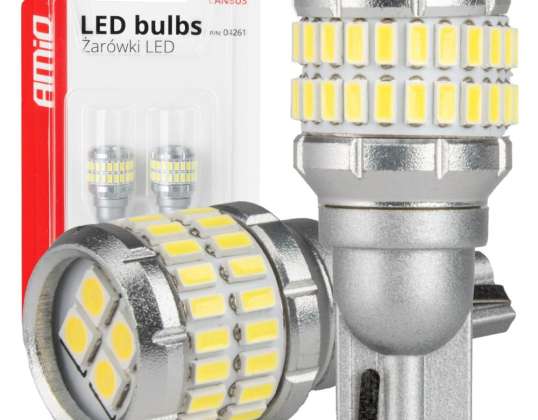 LED izzók canbus t15 w16w 48smd 4smd 3014 3030 fehér 12v 24v amio 04261