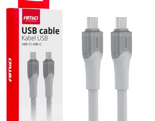 Cable de carga usb c usb c 60w 300cm fulllink modelo x111 transmisión de datos amio 04293