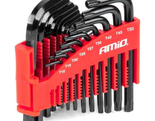 imbuszkulcsok torx crv imbuszkulcs készlet fekete 22 db. AMIO 04297