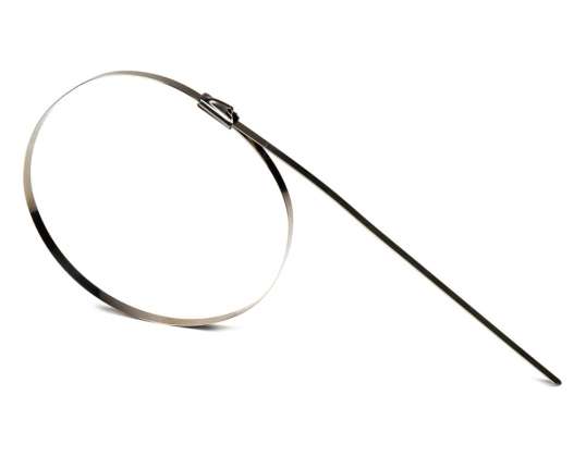 Klammerband i rostfritt stål 4.6x400mm 100 st. amio 04325