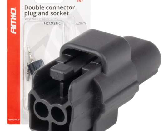 Electrical Connector Waterproof Set 2 Pin 2.2mm amio 04346