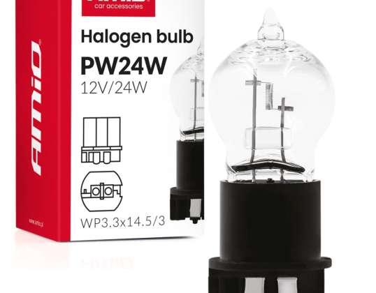 Halogenlampe PW24W WP3.3x14.5 3 24W 12V AMIO 04409