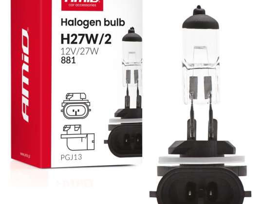 Halogenpære h27w/2 881 pgj13 12v 27w amio 04413
