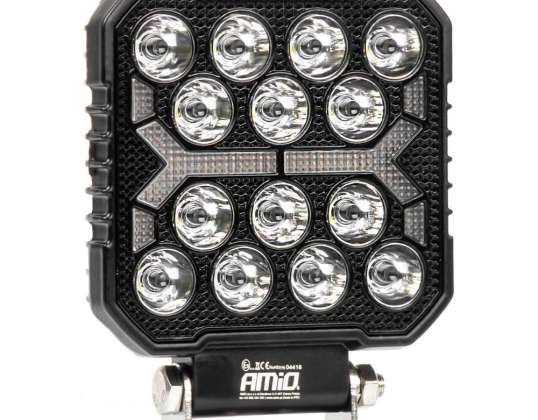 Lámpara de trabajo halógeno led reflector awl74 42w 4200lm 12v 24v amio 04418